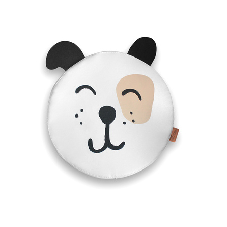 Poduszki białe ekoskóra PIESEK zestaw 3 szt. 6 cm AKSON