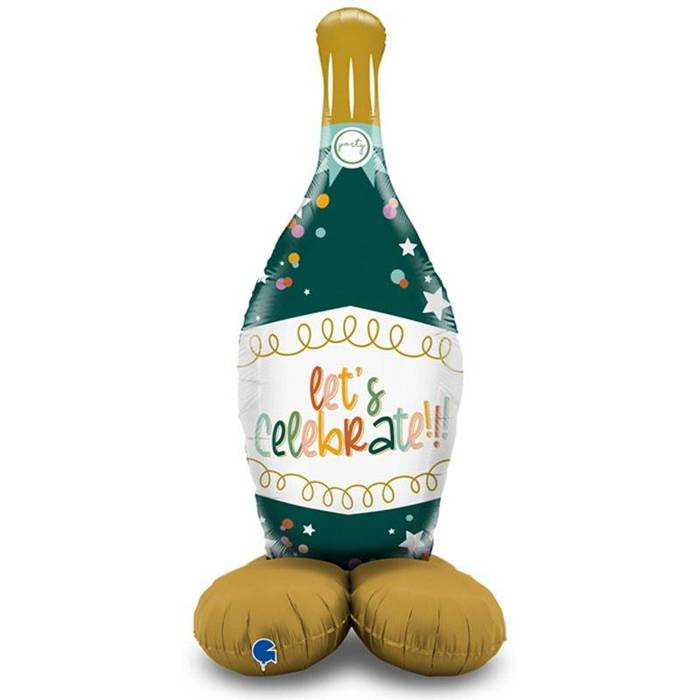 Balon foliowy stojący butelka Let's Celebrate 137 cm