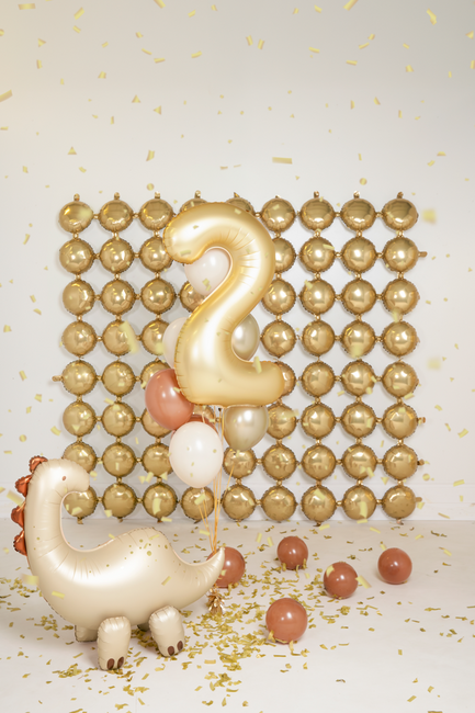 Panel Ścianka balonowa kurtyna dwustronna, złoto-srebrna 78x107 cm