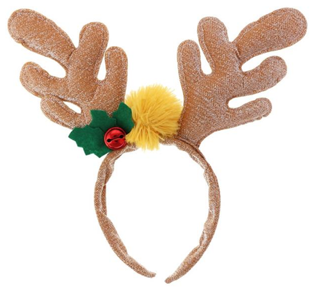 Opaska Rogi Renifera LUX brązowa