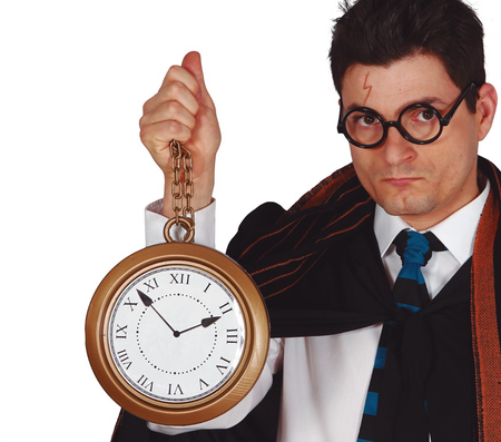 Zegar Alicja w Krainie Czarów rekwizyt 20 cm