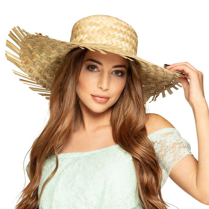 Kapelusz słomkowy letni Hawajski duży