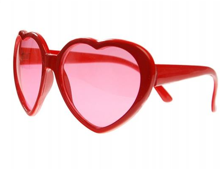 Okulary Serca Serduszka czerwone