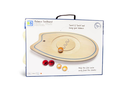 Deska balansująca z kulkami Drewniana 48 cm