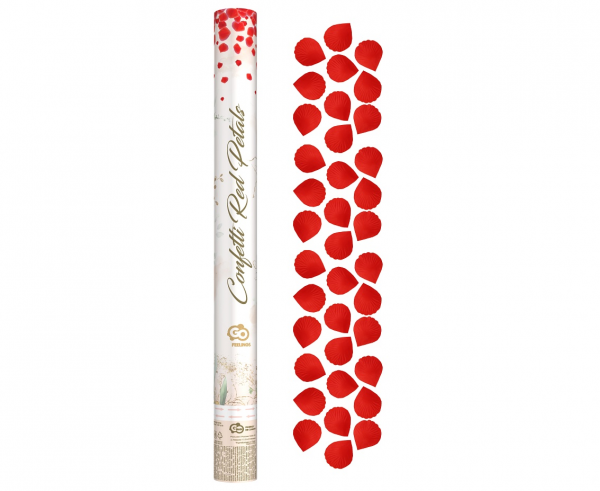 Konfetti pneumatyczne płatki róż tekstylne 60cm