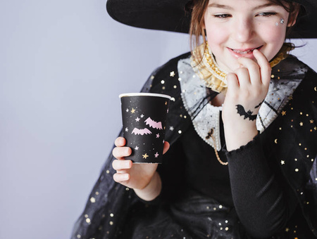 Tatuaże zmywalne wodne na halloween dla dzieci mix róż