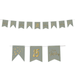 Baner urodzinowy girlanda Golden Dawn z naklejkami DIY 4m