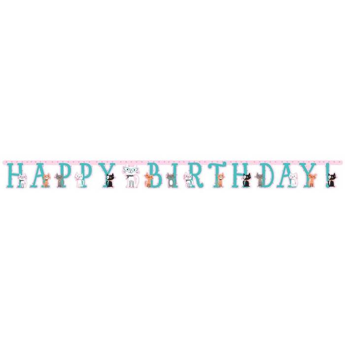 Baner urodzinowy Purrfect Party Kotki 300 cm