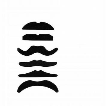 Wąsy samoprzylepne czarne 6 szt. MIX