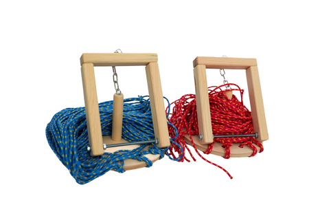 Gra integracyjna Wieża DŻWIG Wieża współpracy podwójna czerwono niebieska