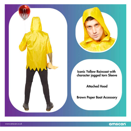 Strój dla dorosłych z filmu "To" Georgie halloween