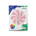 Balon Grabo 18'' Round Swirly White Matte Pink