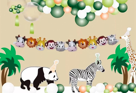 Girlanda balonowa - ZWIERZĄTKA 214 x 31 cm