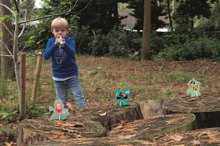 Gra dla dzieci Dmuchawka XL dinozaury