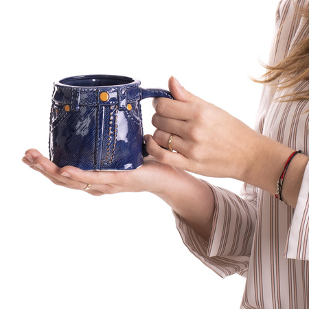 Jeansowy kubek