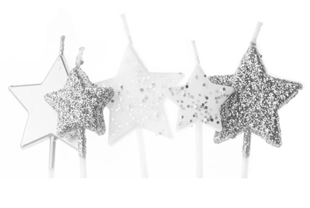 Świeczki urodzinowe na tort Gwiazdki