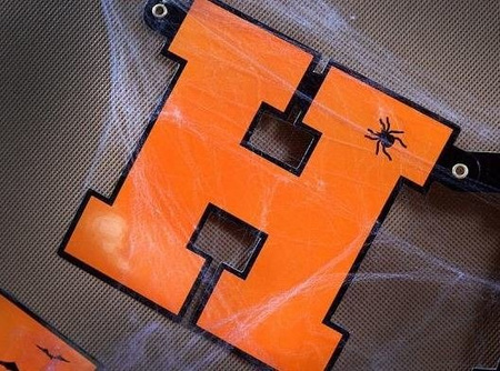 Banner girlanda wisząca Happy Halloween dynia 210 cm