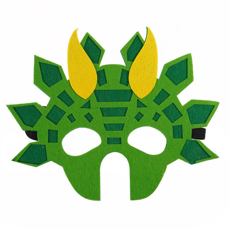 Maska filcowa Dinozaur Triceratops