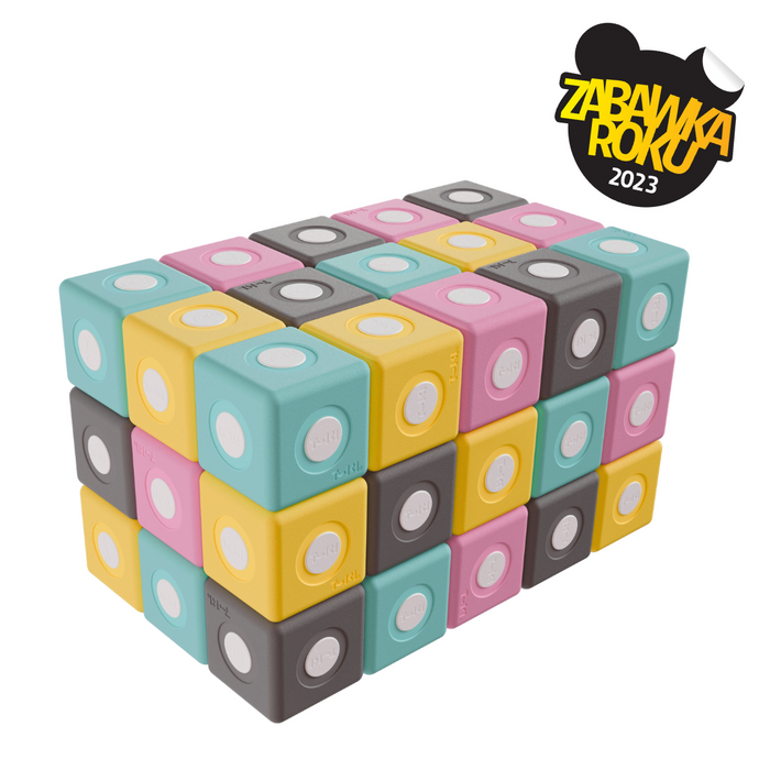 Duże klocki piankowe magnetyczne TUKI zestaw SMART 50 elementów