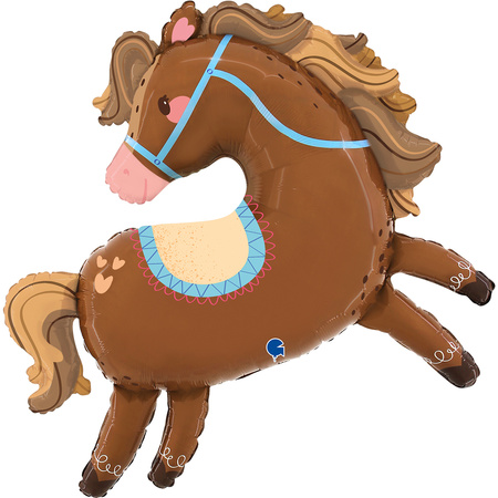 Balon foliowy Koń kucyk Lovely Horse Grabo 37 cali