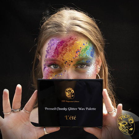 Brokat prasowany w kremie PXP paletka 12x1,5 gram