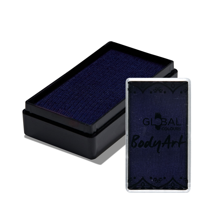 Global Colours farba do twarzy i ciała prostokątna 20g Dark Blue
