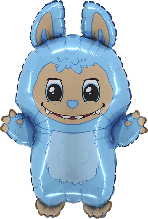 Balon foliowy LABUBU niebieski 24 cale