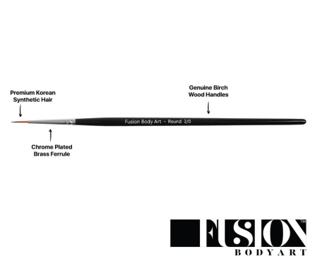 Pędzel do malowania twarzy i ciała FUSION Round 2/0