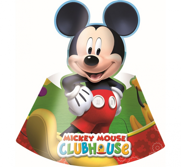 Czapeczki papierowe Myszka Mickey 6 szt.