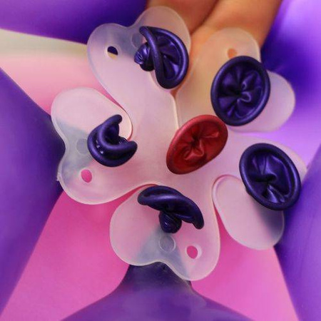 Łącznik klips do balonów, dekoracji balonowych KWIATEK 1 szt.