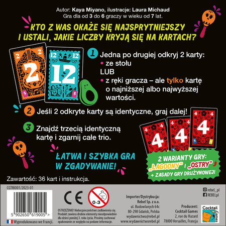 Gra karciana Trio (edycja polska) Rebel