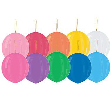 PIŁKA bez nadruku MIX 50szt Gemar balony