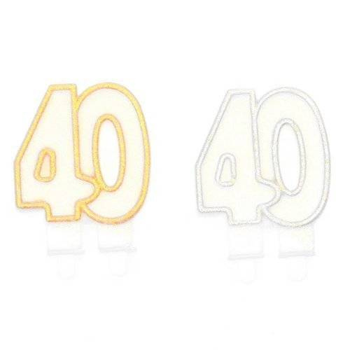 Świeczka urodzinowa na tort "40"