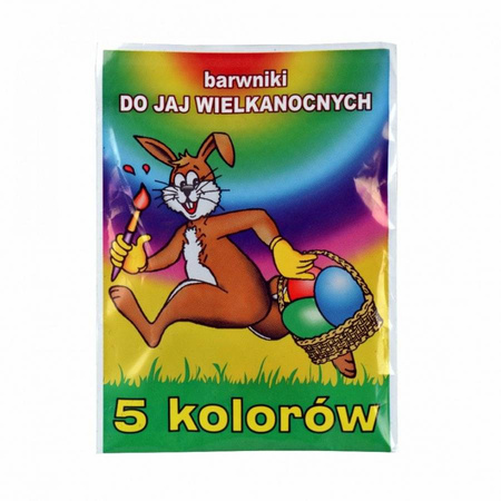 Barwniki do jajek wielkanocnych 5 kolorów