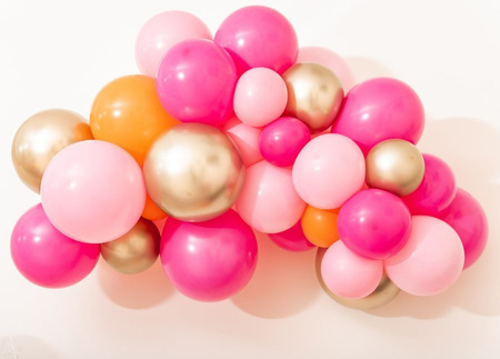 GIRLANDA BALONOWA gotowy zestaw - Flaming