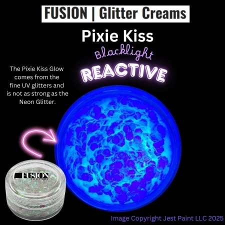 Brokat w kremie kosmetyczny do twarzy i ciała Fusion - Pixie Kiss UV 10ml