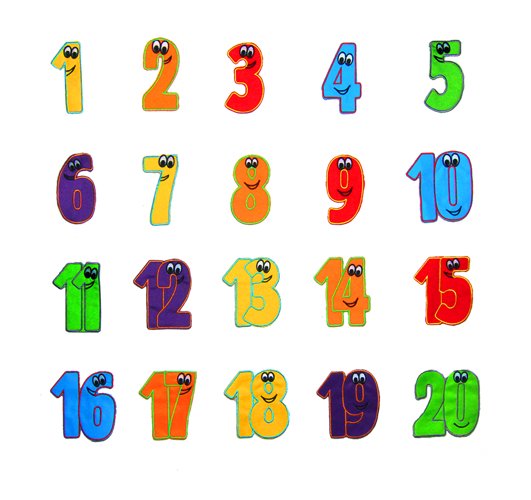 Zestaw edukacyjny Liczby 20 szt. AKSON