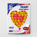 Serce Happy Valentine's Day Emoji balon foliowy 18 cali
