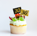 Toppery dekoracyjne, pikery na imprezę 30-ste urodziny 50 szt.