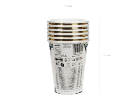 Kubeczki papierowe Pająk 400 ml 6 szt.