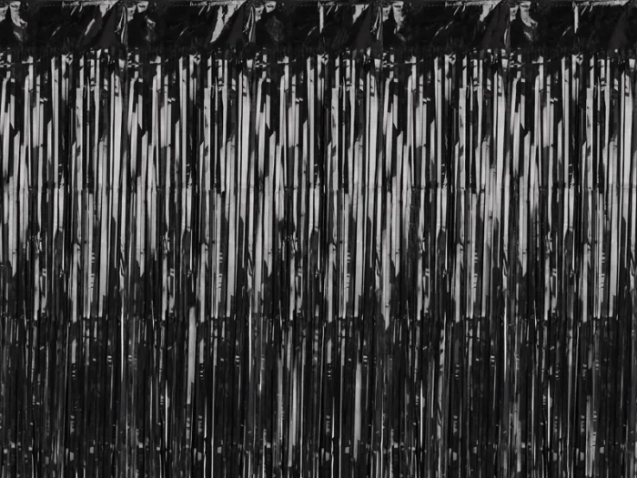 Kurtyna Party wisząca 100 x 200 cm czarna