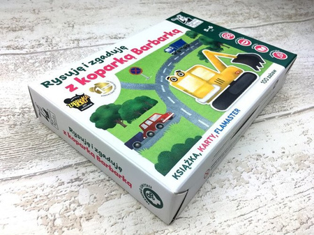 RYSUJĘ I ZGADUJĘ Z KOPARKĄ BARBARKĄ KSIĄŻKA KARTY KAPITAN NAUKA