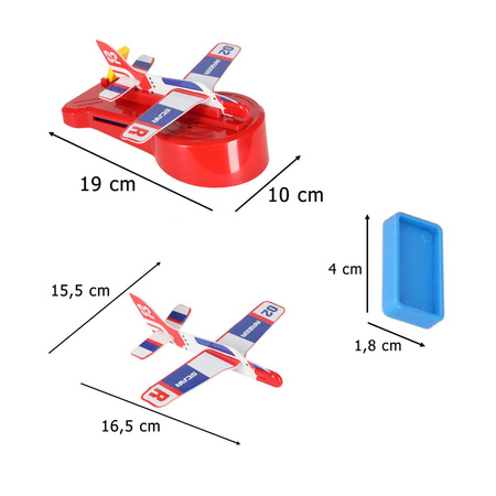 Domino klocki tor z wyrzutnią samolotów rakiet