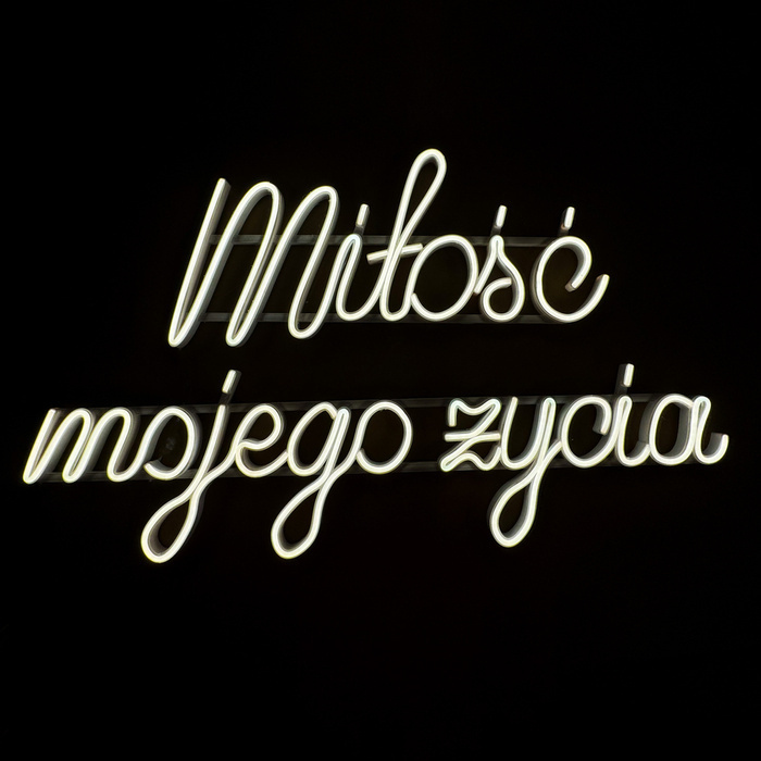 Napis LED neon - Miłość mojego życia