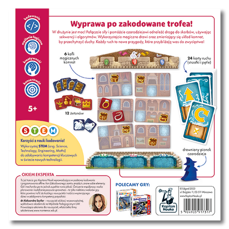Zakodowana Wieża. Gra na kodowanie Kapitan Nauka