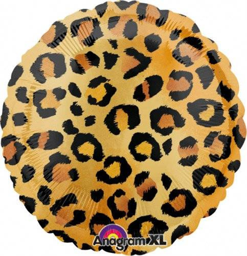 Wzory zwierzęce okrągły balon foliowy Anagram 18'' pantera