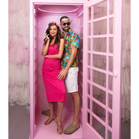 Opaska wianek na głowę z kwiatami Lotos różowymi