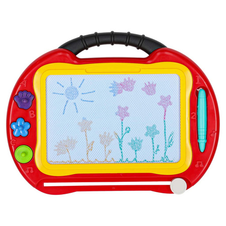 Tablica magnetyczna edukacyjna znikopis stolik do rysowania stempelki