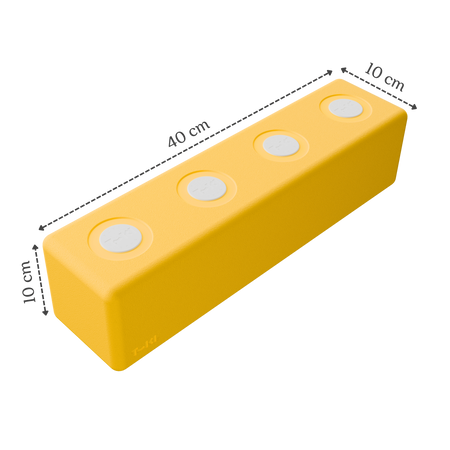 Duże klocki piankowe magnetyczne TUKI zestaw BUILDER 43 elementy