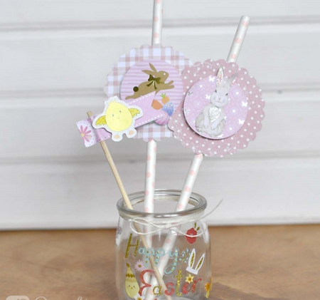 Naklejki brokatowe Wielkanocne Jajka Pisanki 29 szt.